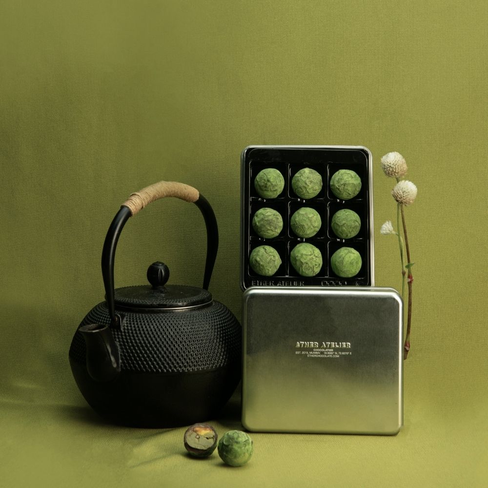 MATCHA + PISTACHIO truffle